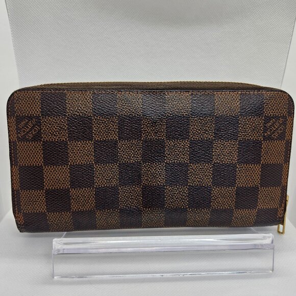 Louis Vuitton Damier Ebene Portefeuille Long Zippy Wallet - Picture 1 of 13